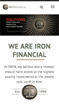 Mobile Screenshot of ironfinancial.com